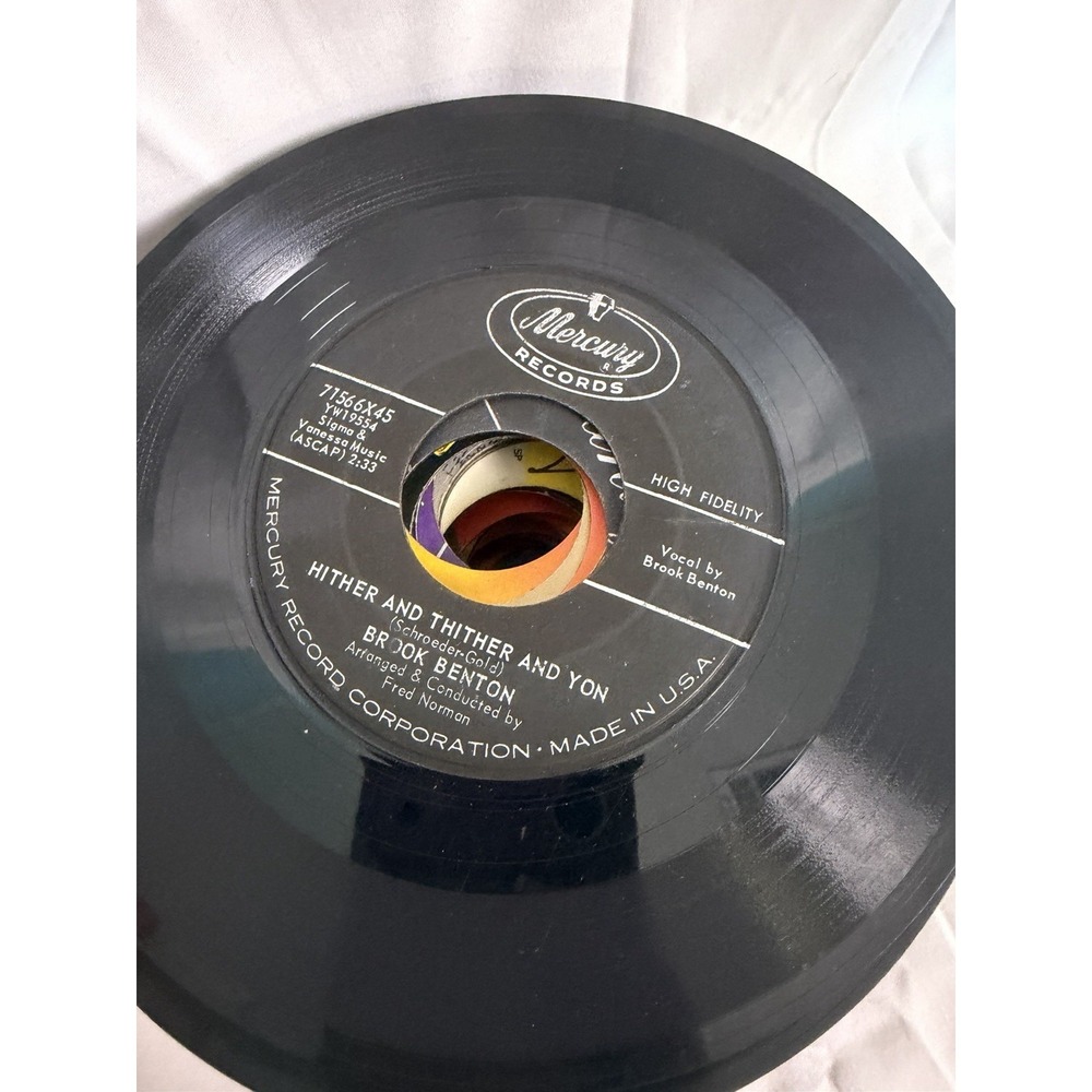 VTG Vinyl 45s Lot 1950s 1960s Random Artists And Genres Record Lot Of 45 - Picture 2 of 10